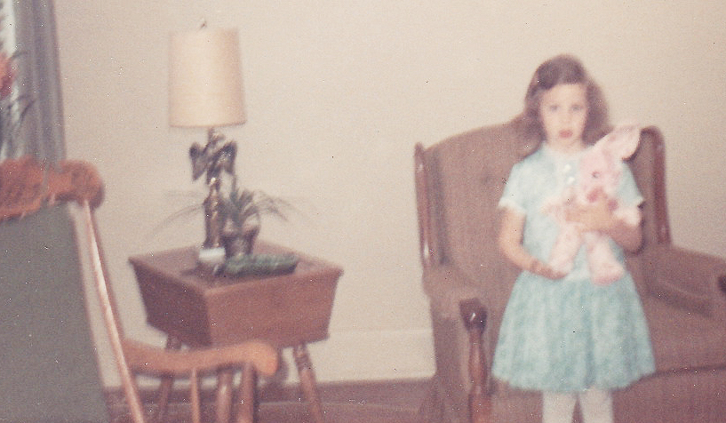 Me with Easter Dress and Bunny.jpg